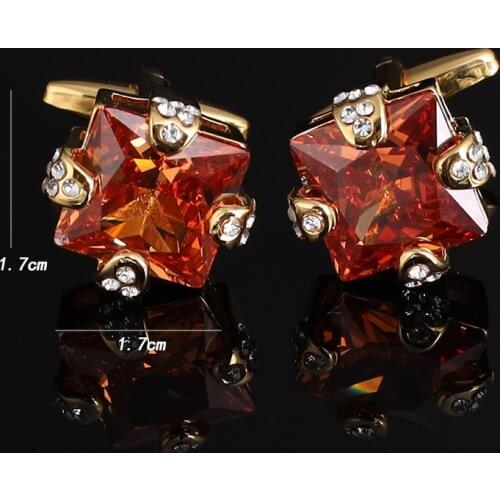 Luxury High-end Rhinestone Cufflinks Fashion Mens French Shirt Zircon Cuff Nails Wedding Anniversary Holiday Gifts Mens Jewelry