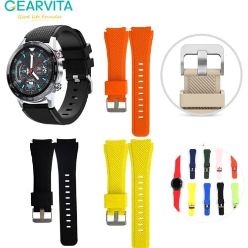 22mm Silicone Watch Band Watchband For Huawei Watch GT2 Pro For Samsung Galaxy Watch 46mm For Ticwatch Pro For Garmin Wristband