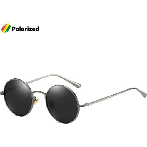JackJad 2021 Classic Vintage Round Metal Style Polarized Sunglasses Men Women Retro Brand Design Sun Glasses Oculos De Sol 8343