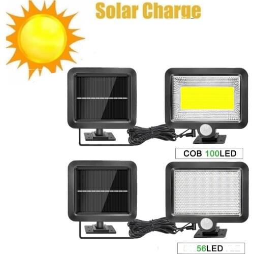 Newest Solar Power Street Light 56/30LED PIR Motion Sensor Lamps Outdoor Street Waterproof Wall Lights Garden Security Lamp spli