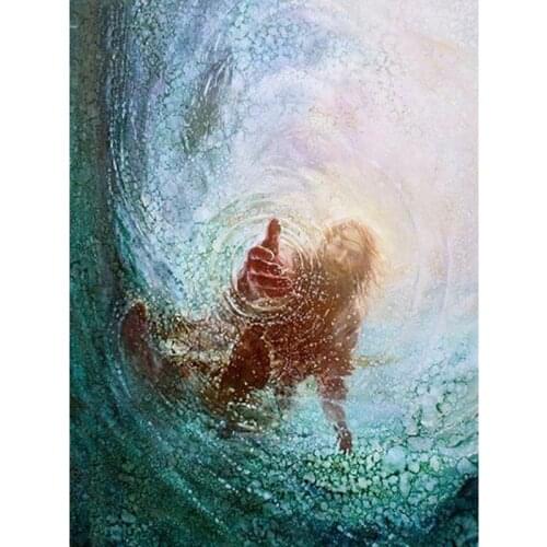 YI BRIGHT 5D DIY Diamond Painting Accessories Full Square/Round Running Religion Jesus Rhinestones Mosaic Gift Home Decoration