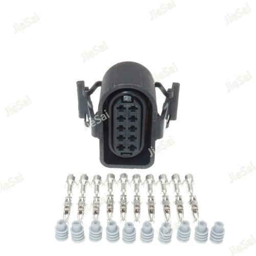 10 Pin 1.5mm 3A0 973 715 Waterproof Automotive Connectors Sealed Female Plug 3A0973715 For VW