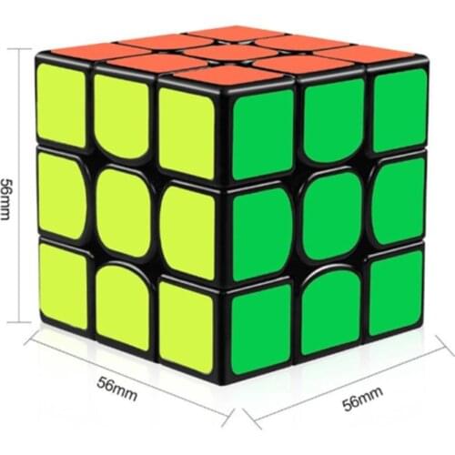 3x3x3 Speed Professional Level Magic Cube Yongjun Guanlong Puzzle Kids Toy Gift Contest Twist Cube 56mm Pack With Color Box