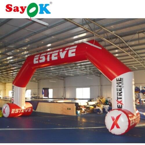 8x4mH inflatable finish line arch pvc inflatable arch with logo printing for advertising event