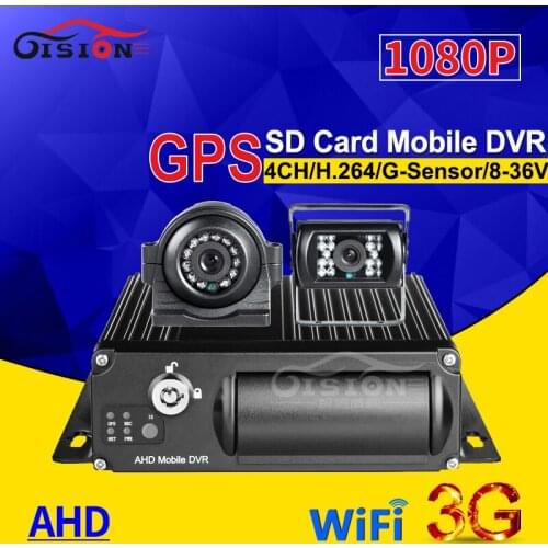 2.0MP AHD Metal Waterproof 2 Car Dvr Camera With 3G GPS Wifi Dual SD 4CH Video/Audio Input Vehicle Mobile Video Recorder Online