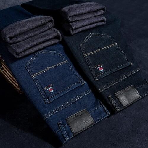 Мужские утепленные джинсы CLASSDIM China At AliExpress