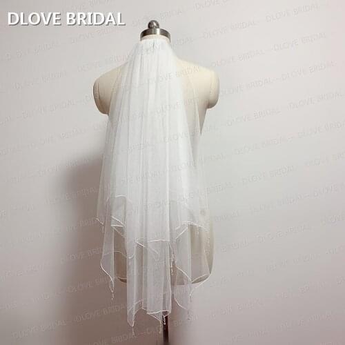DLOVE BRIDAL Wedding Short Veils