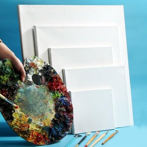 5 Pieces Cotton Wood Frame Canvas for Painting 30*40 Professional Blank Canvas Panel Oil Painting Canvas Art Supplies for Artist