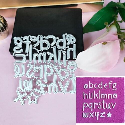 Metal Steel Frames Alphabet Letters Decoration Cutting Dies DIY Scrap Booking Photo Album Embossing Paper Cards 10.1x11cm