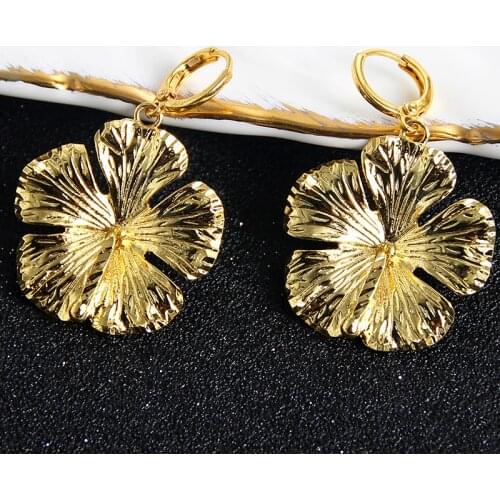 Fashion Jewelry Bohemia Big Earrings For Women Long Drop Dangle Earrings Statement Wedding Flower Earrings For Engagement