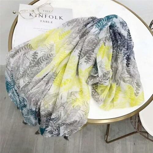 New design printing plant pendant muslim hijab women scarf/scarves wraps fashion shawl high quantity viscose bandana 10pcs/lot