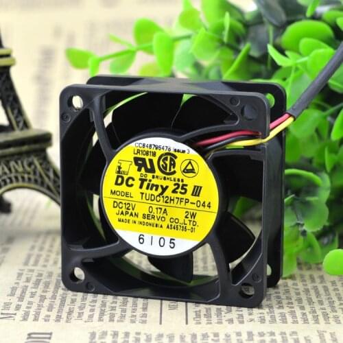 Original FOR servo SERVO TUDC12H7FP-044 0.17A double ball cooling fan 6CM 6025
