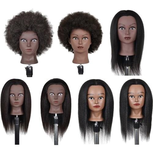 Hairdresser Professional Hair Mannequin Head for Dyeing Practice Heads