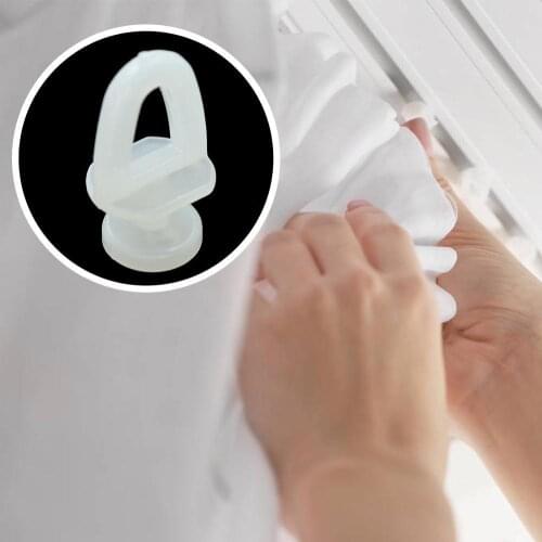 20pcs/set Plastic Curtain Wheel Rail Straight Curved Hook Rollers Hanging Slider Hardware Decora Track Ring Accessories Cur G4Z8