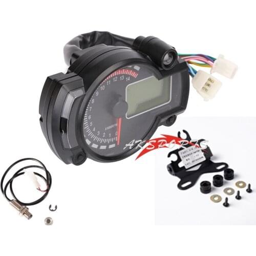Manufacturer supply waterproof LCD modified instrument motorcycle meter digital odometer speedometer wholesale