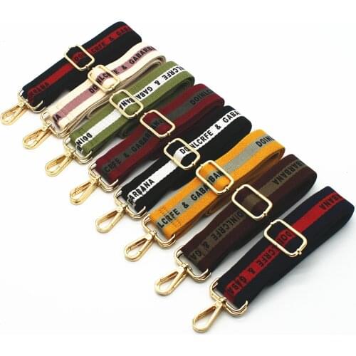 Fashion Colorful Bag Strap Belt Flower Replacement Wide Straps For Crossbody Bag Accessories Nylon Shoulder Strap
