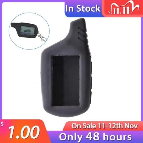 Silicone B9 B6 LCD Body Cover Case 2 Way Car Alarm For Starline B9 B91 B6 B61 A91 A61 V7 Remote Key Chain