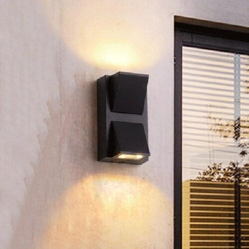 Thrisdar 5/10W LED Outdoor Waterproof Wall Lights Aluminum Garden Patio Wall Lamp Villa Hotel Fence Front Door Porch Light