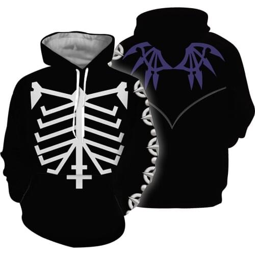 The World Ends With You Cosplay Hoodie 3D Printed Hooded Sweatshirt Pullover Casual Streetwear Zip Up Jacket Coat