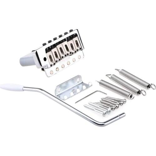 Wilkinson Deluxe 52.5mm2-1/16 inch Full Block ST Guitar Tremolo Bridge Pop-In Arm Six Screws for American Vintage