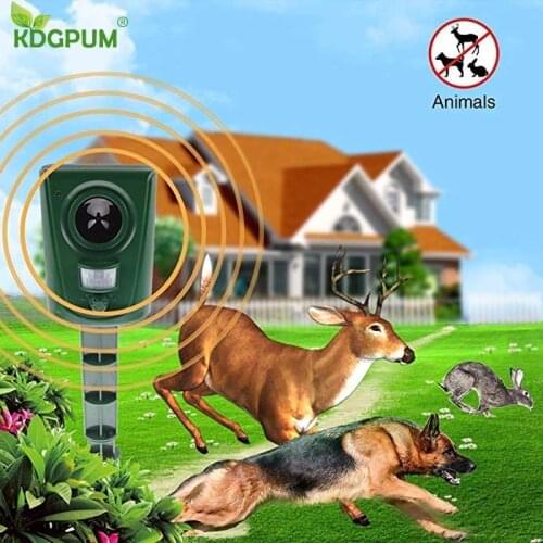 2018 Ultrasonic Bird Repeller Garden Mole Mice Ultrasound Dog Cat Control Solar Ahuyentador De Fox Rodent Animal Pest Repeller