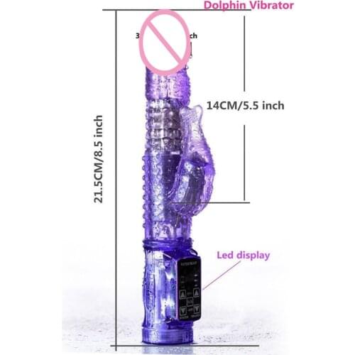 12 Speeds Vibratior Rotation Rabbit Dual Vibrators Female Masturbator Dildo G Spot Vibration Massager Women Adult Sex Product