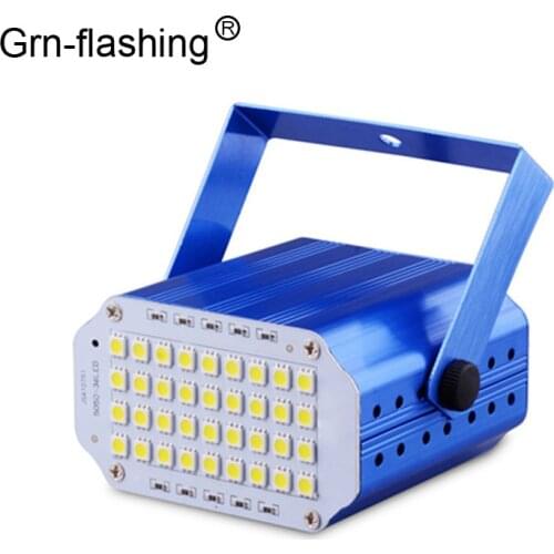 High Qualtiy 36leds SMD 5050 Led Strobe Light Rotating Voice Activated LED Stage Lights Party festa Disco Stroboscope Bulb