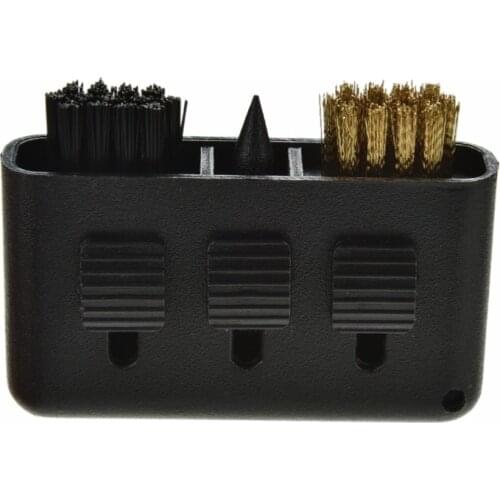 1Pc 3-in-1 Pocket Black For Wood/Iron Carry Golf Club Brush Portable Golf Putter Wedge Ball Groove Cleaner Kits Cleaning Tools