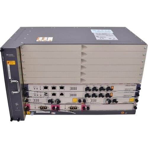 19 inches HW GPON OLT equipment Optical Line Terminal MA5683T GPON Chasis 1pcs SCUN 10G board +1*MPWC DC