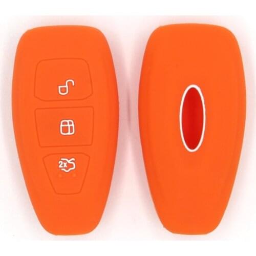 3PC For Ford Escape Explorer Edge Flex Focus Taurus Lincoln Mks Fob Silicone Remote Car Key Case Cover