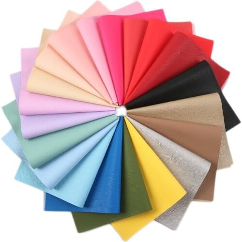 David accessories 50*140cm Plain Lychee Faux Faux Synthetic Leather For Hair Bow Handbags Handmade Materials DIY,1Yc10504