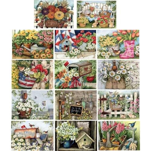 5D DIY Diamond Painting Bright Flower Full Round Drill Embroidery DIY Craft Cross Embroidery Eco-friendly Cross Stitch