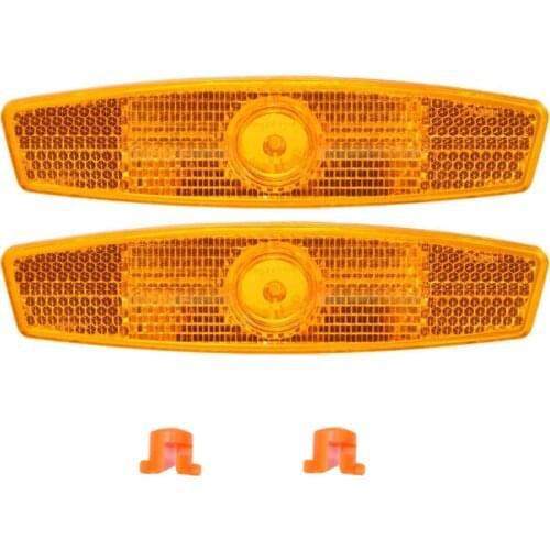 AQQ a pair Bicycle Bike Wheel Safety Spoke Reflector Reflective Mount Clip Warning bike reflector light