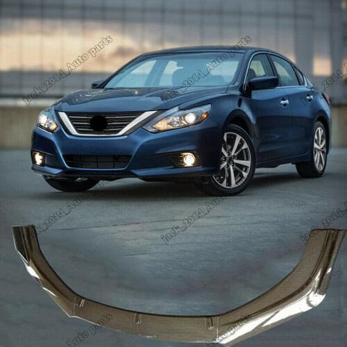 Auto Accessory Exterior decoration Trim CARBON FIBER FRONT BUMPER CHIN LIP SPOILER SPLITTERS For Nissan Altima 2016 2017 2018