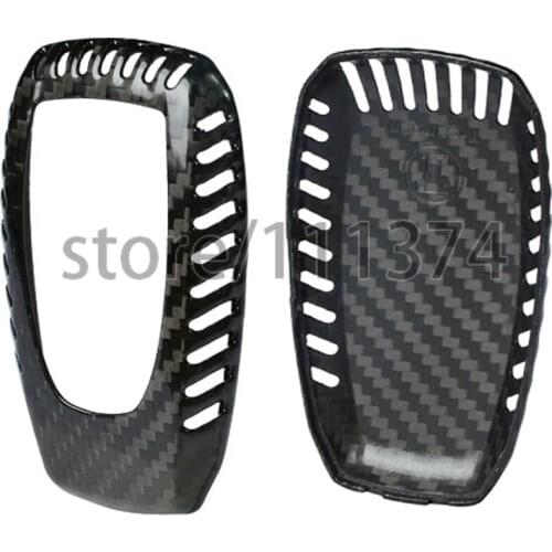 Nulla Genuine Carbon Fiber Car Auto Remote Key Fob Holder Case Cover For Subaru Legacy Forester Car Styling Sticker Accessories