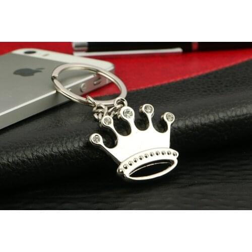 FREE SHIPPING BY DHL 200pcs/lot 2015 New Metal Crown Shaped Key Chains Keyrings for Lovers