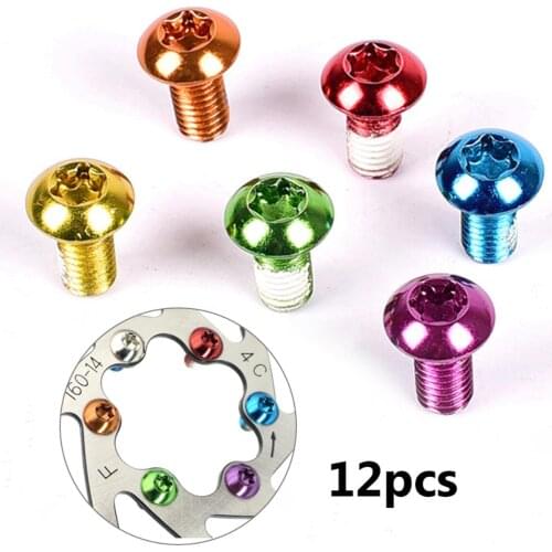 Colorful Bicycle Brake Disc Torx Screws T25 M5x10mm