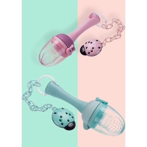 Baby pacifiers with pacifier chain, fresh food feeders, children’s fruit pacifiers, safe and soothing baby pacifiers