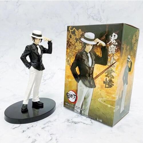 Demon Slayer Figure Kimetsu No Yaiba Action Figure Ghost dance Tsuji no miserable PVC Model Toys Gift Zenitsu Figurine