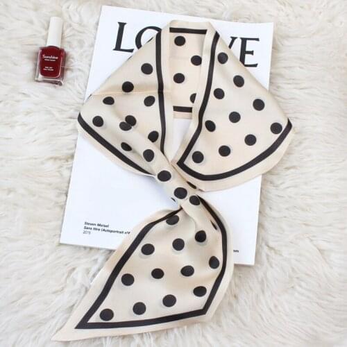 French Style 100% Silk Ring Scarf Womens Fashion Print Necktie Neckerchief Wraps Foulard