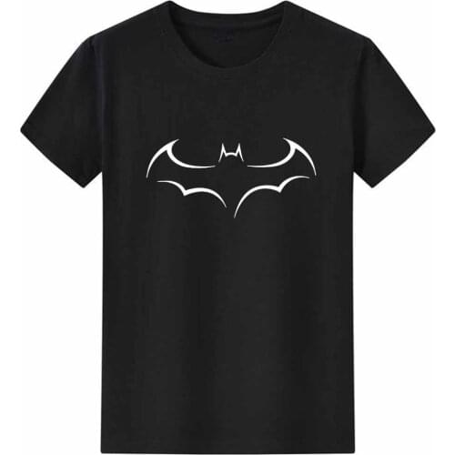 Simplified Bat T Shirt Women Casual Short Sleeve Hipster Graphic Top Black Letter Graphic Tee Femme Simple Wild T-Shirt Women