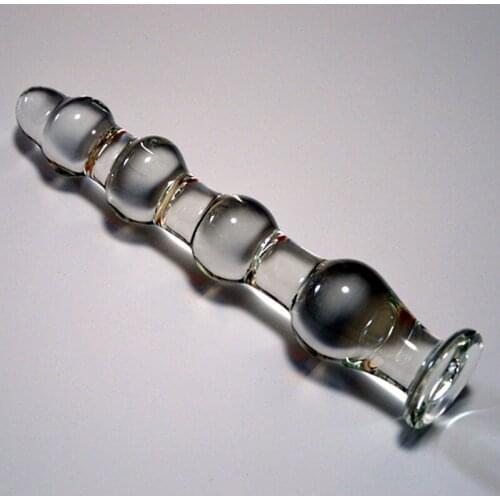 Sex Products Glass Dildo Anal Beads Butt Plug Anus Masturbation Stimulator Massager Erotic Adult Game Couples Toys For Women Men