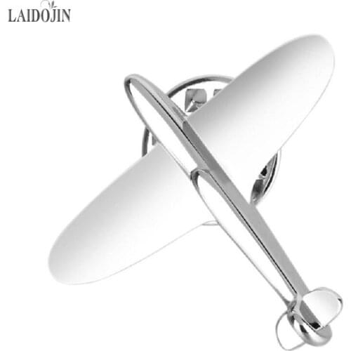 LAIDOJIN Fashion Simple Lapel Pins Woman brooch pin Airplane Model brooches pins for Suit Sweater Mens coat Accessories