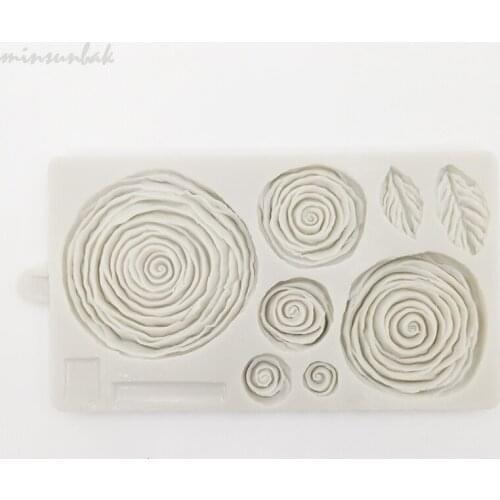 Minsunbak Rose Silicone Mold Wedding Cake Fondant Decoration Tools