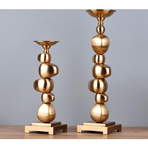 Creative irregular metal Candleholder modern living room novel decorative artwork