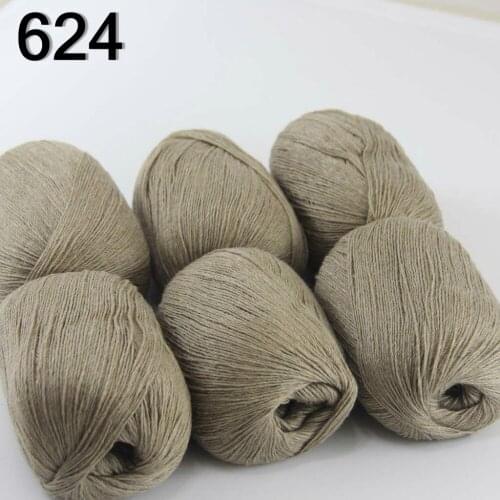 Sale 6balls X 50g pure high quality 100% cashmere warm soft Knitting Yarn Tan 233-624