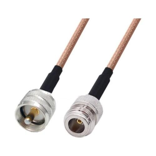 RG142 Cable N Female to UHF Male Connector RF Coaxial Jumper Pigtail Cable