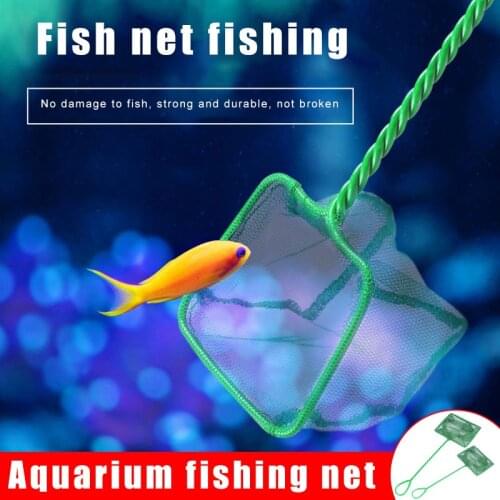 Fish Net For Aquarium Quick Fish Catch Net Soft Fine Mesh With Plastic Handle New Home Cleaning Aquarium Mesh Net
