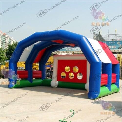 Reinforced Safe PVC Football Shootout For Inflatable Soccer Field With 5 Goals