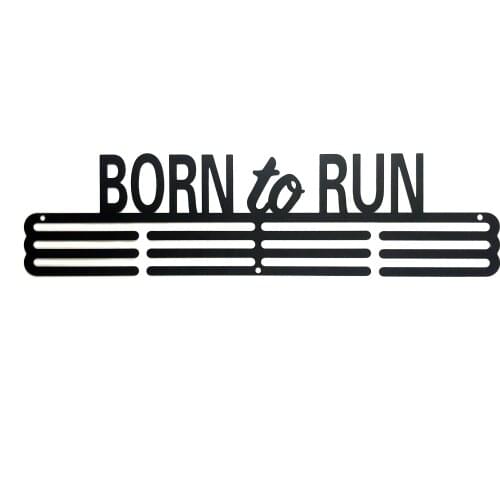 Runner Styles Inspirational Medal Hanger Metal Sport Display Rack Medals Holder for 30-45 Medals Wall Home Decor Black